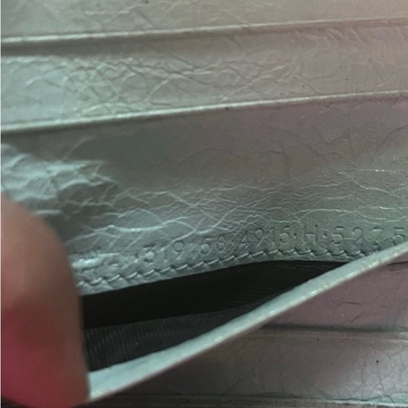 Balenciaga Baby Blue Leather Compact Bifold Wallet - Picture 3 of 3